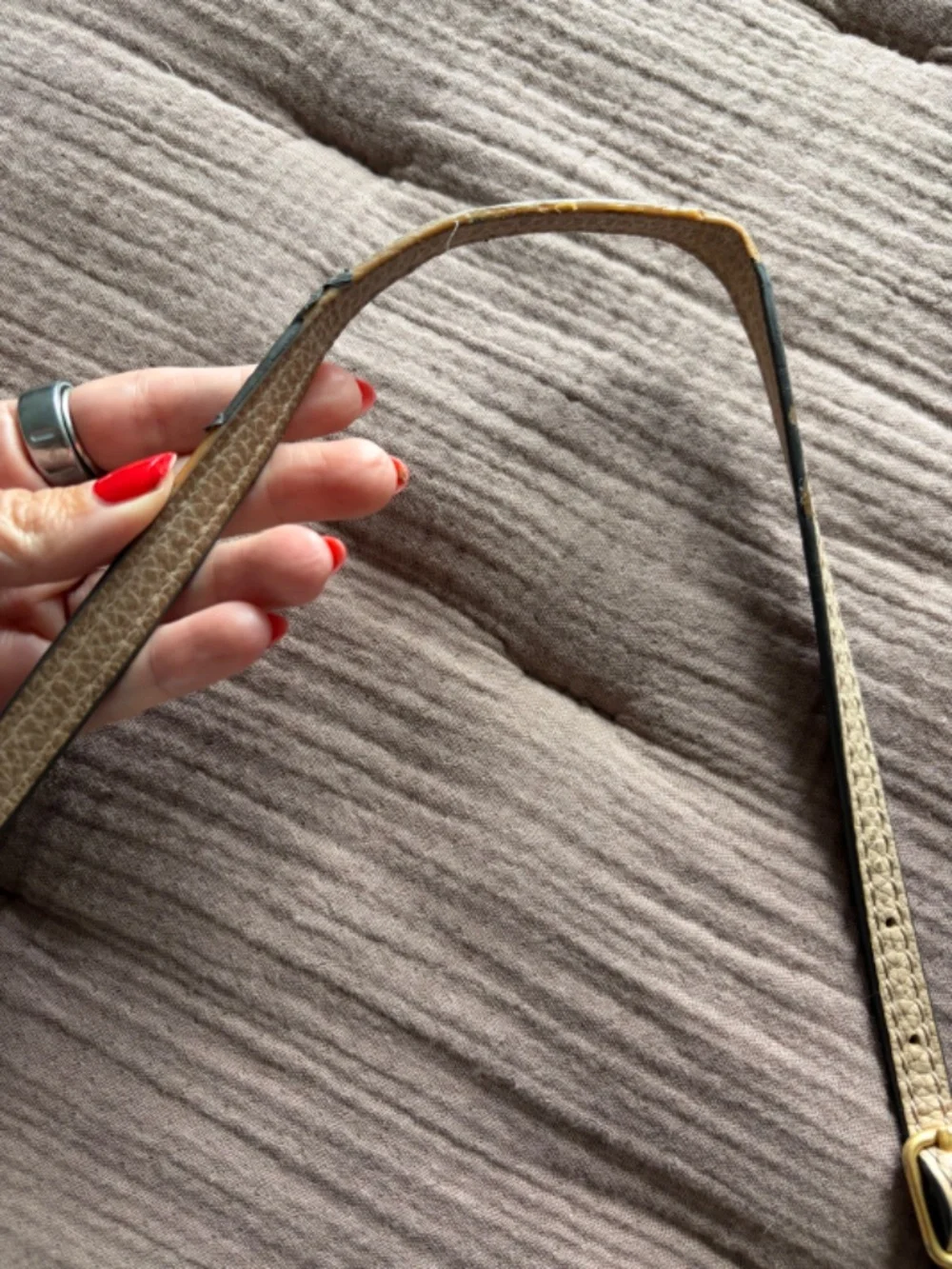Tory Burch cross body purse tan
